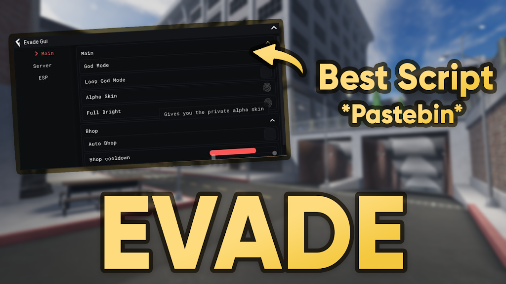 [NEW] ROBLOX Evade Script Hack GUI *Pastebin*