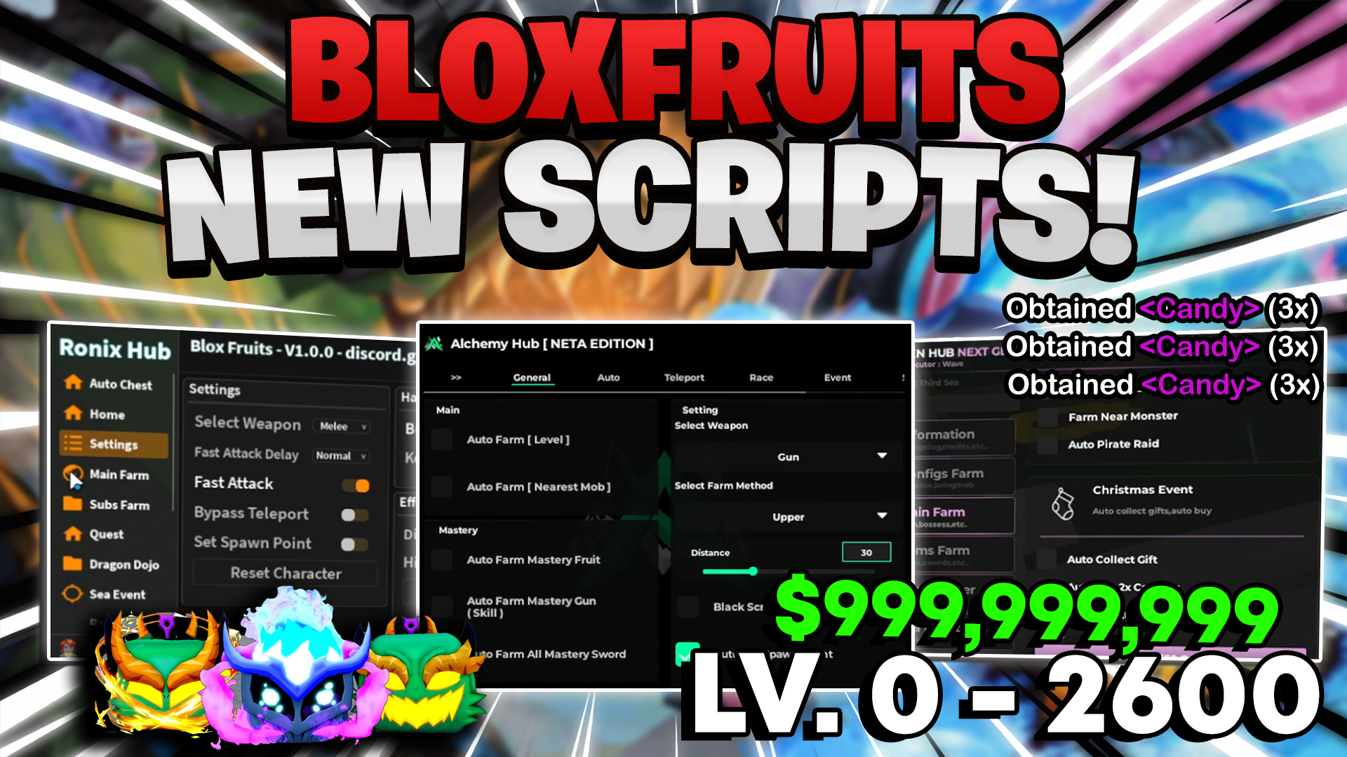 3 BEST BLOX FRUITS SCRIPT XMAS UPDATE